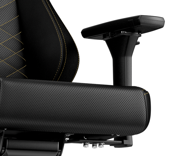 gaming chair vegan HERO Black Gold 4D armrests