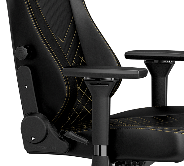 gaming chair vegan HERO Black Gold lumbar support