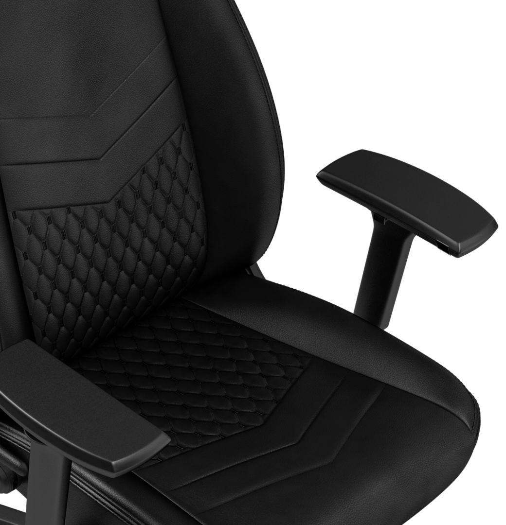 4D armrests ICON PU Black