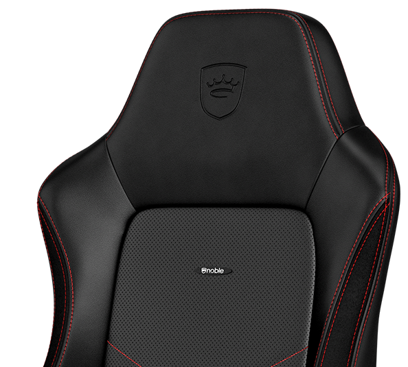 gaming chair vegan HERO Black Red elegance