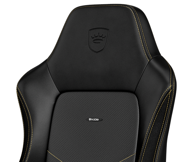 gaming chair vegan HERO Black Gold elegance