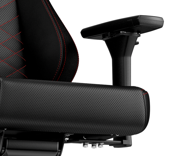 gaming chair vegan HERO Black Red 4D armrests