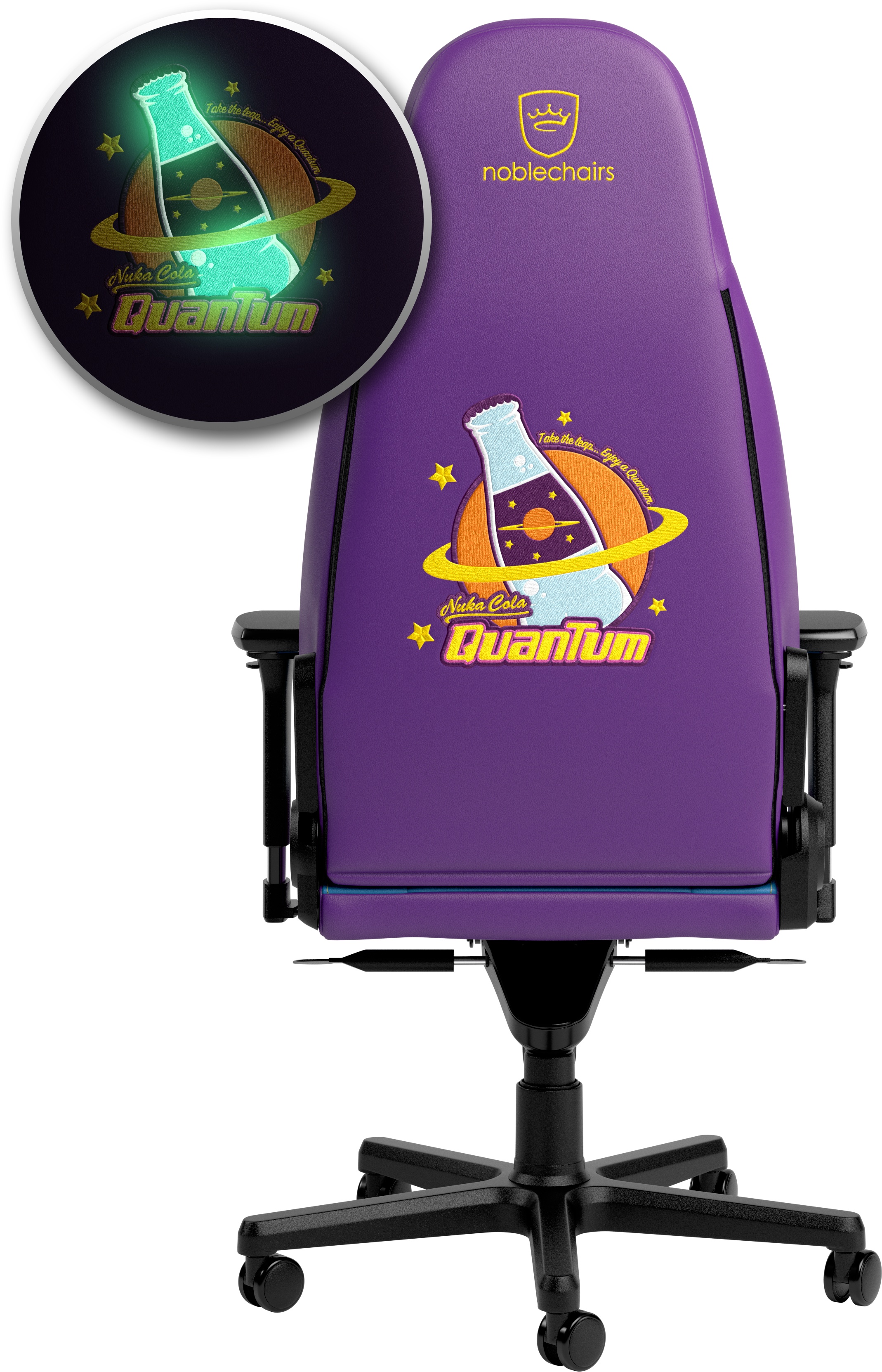 glow in the dark noblechairs ICON Nuka-Cola Quantum Edition