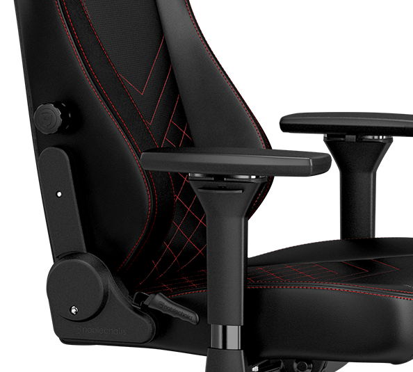 gaming chair vegan HERO Black Red lumbar support